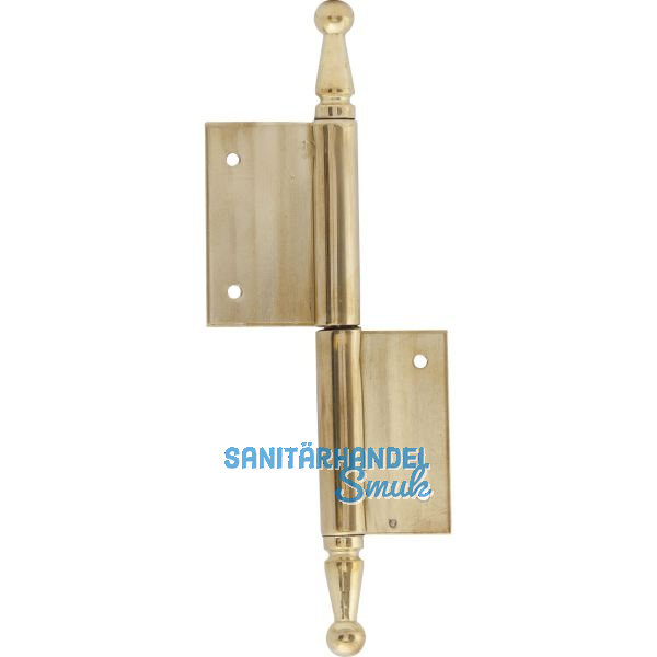 T�rnussband mit Zierkopf, rechts, 90 x 140 mm, Messing poliert