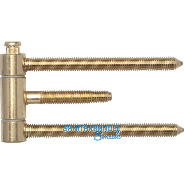 Steckband dreiteilig, 18 mm, brandschutztauglich, Stahl vermessingt