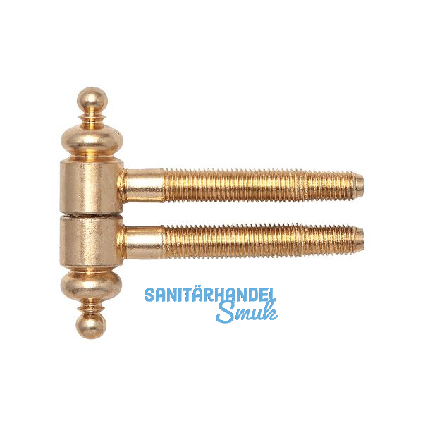 SFS Einbohrband mit Zierkopf, � 16 mm, Bandh�he 63 mm, Stahl vermessingt