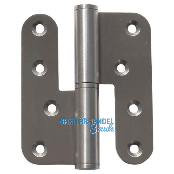 Aufschraubband B 1835 links, 100,2 x 86,4 x 3 mm, Edelstahl