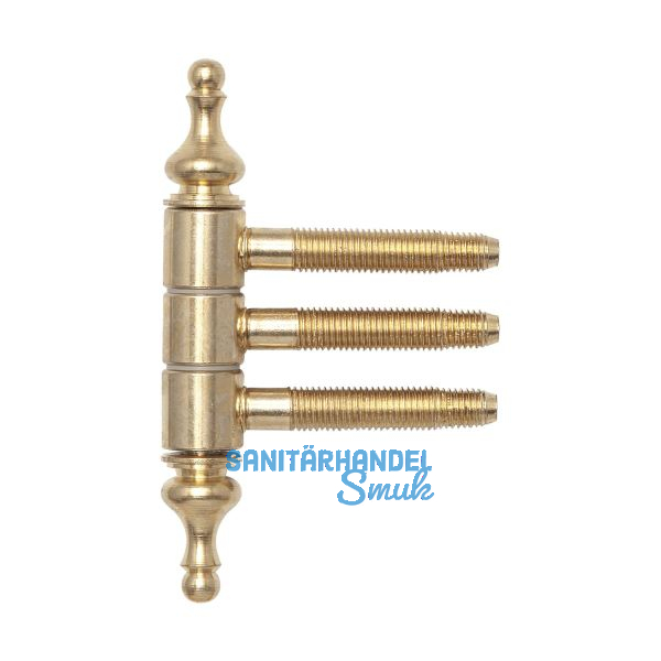 Einbohrzierband 3-teilig, 16 mm, Stahl vermessingt