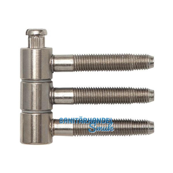 Steckband 3-teilig � 16 mm, H�he 46,7 mm, vernickelt