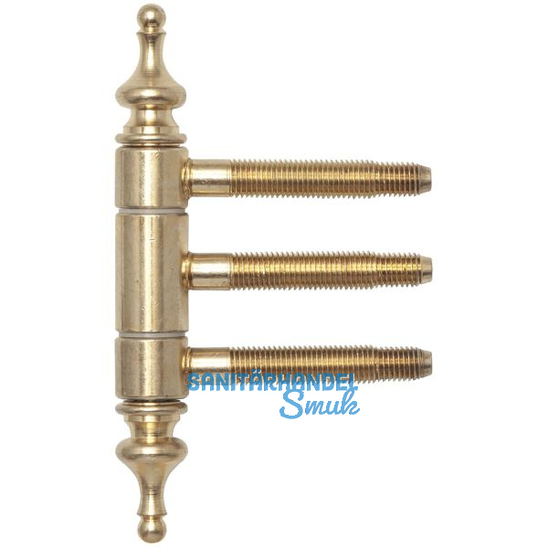 Einbohr-Zierband 3-teilig, mit Aush�ngesicherung, � 18 mm, Stahl vermessingt