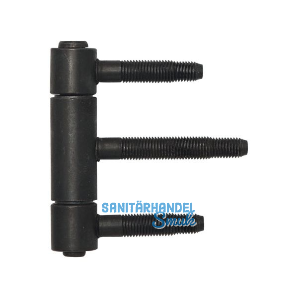 Herkula-Band 3-teilig, mit Aush�ngesicherung, � 20 mm, Stahl schwarz br�niert *