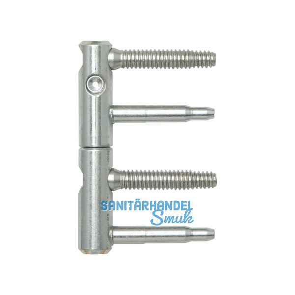 T�rband ANUBA 3-DIM 2-tlg. Bolzen 45 mm, Bandh�he 92mm, � 15mm, verzinkt silber