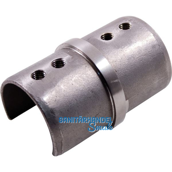 IAM DESIGN Verbinder f�r Rundrohr � 42,4 x 1,5 mm, Edelstahl geschliffen V2A
