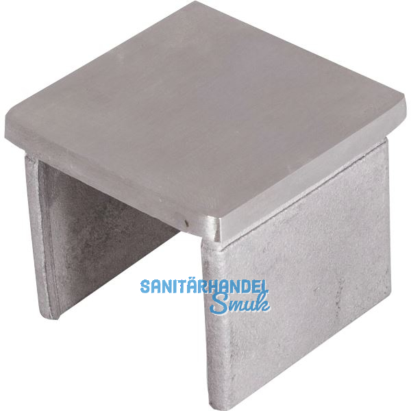 IAM DESIGN Endkappe f�r Nutrohr eckig, 40x40 mm, Edelstahl geschliffen V4A