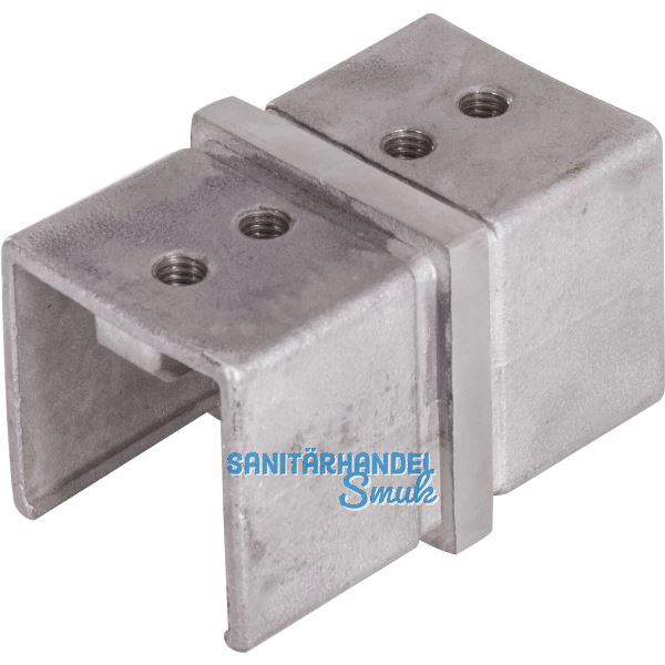 IAM DESIGN Verbinder f�r Nutrohr 40 x 40 x 1,5 mm, Edelstahl geschliffen V4A