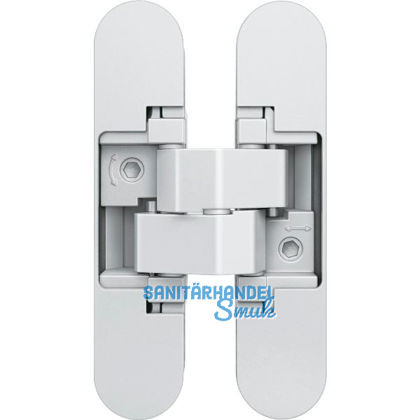 ANSELMI T�rband verdeckt AN 160 3D, Zinkdruckguss wei�