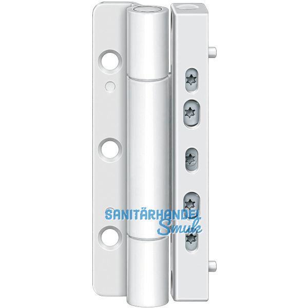 Haust�rband SIKU RB 5010 3D, Stiftsicherung, Stahl wei� RAL 9016