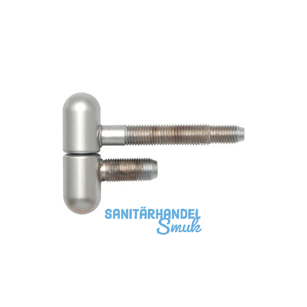 SFS Stahlzargenband 2-tlg. mit Rundkopf, � 16 mm, H�he 50,5 mm, verchromt matt