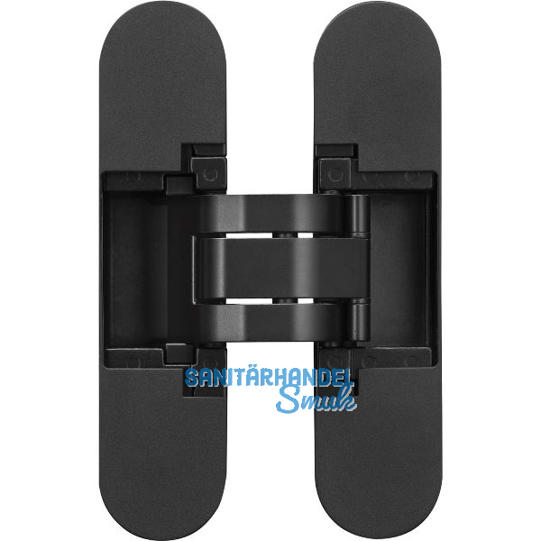 ANSELMI T�rband verdeckt AN 172 3D, Zinkdruckguss schwarz