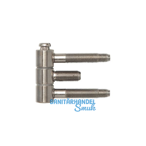 Stahlzargenband 3-tlg. Band 16 x 46,7 mm,Stahl vernickelt