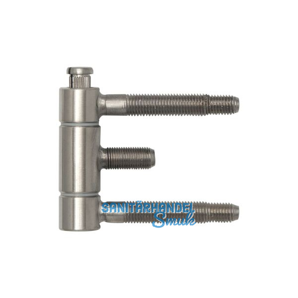 Stahlzargenband 3-teilig, Band 18 x 61 mm, Edelstahl