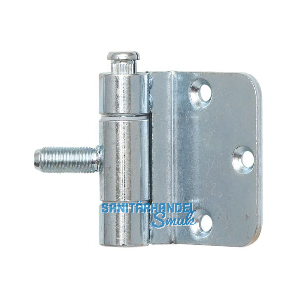 Stahlzargenband 3-teilig, Band 18 x 62 mm, Stahl verzinkt