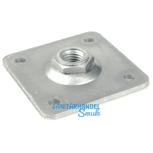 Aufschraubplatte f�r Anschwei�band, M20, Stahl verzinkt