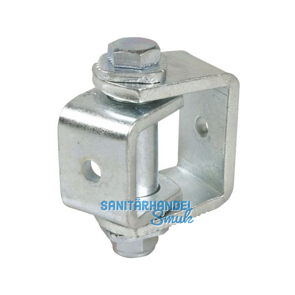 Anschwei�band verstellbar Typ A, Platte 30 x 45 mm, Stahl verzinkt