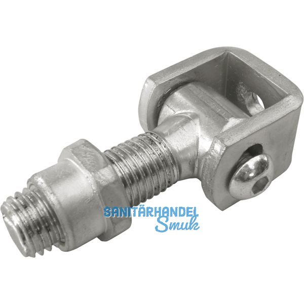 Anschwei�band zweidimensional verstellbar, Stahl blank/verzinkt M 20