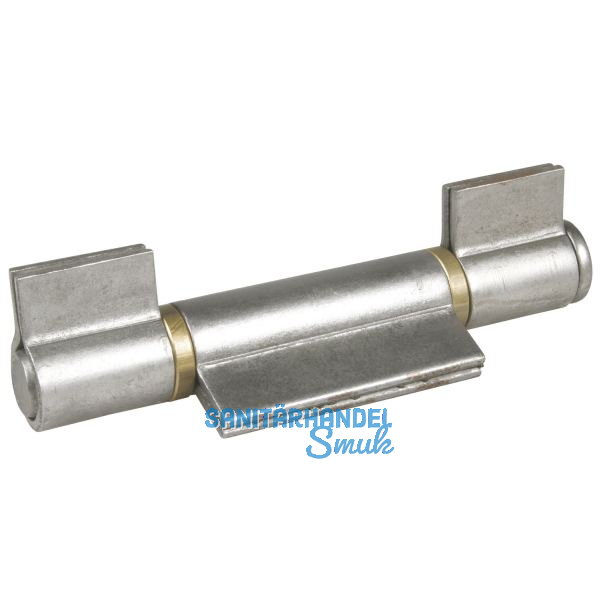 Anschwei�band 3-teilig I-Lappen, Stift 20 mm, Stahl blank