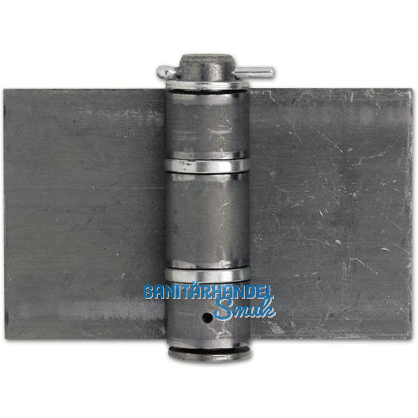 Anschwei�band schwer, 160 x 120 x 5 mm, Stahl blank