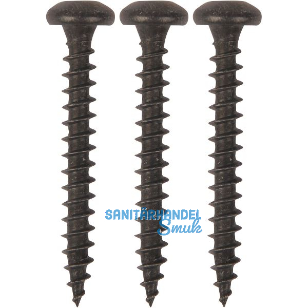 Schraubenset f�r Plattenkegel Kegeldorn � 18 mm, Stahl schwarz verzinkt