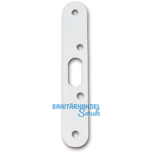 Bolzenschlie�blech (Stockteil f�r Stahlzargen), Stahl verzinkt silberf�rbig