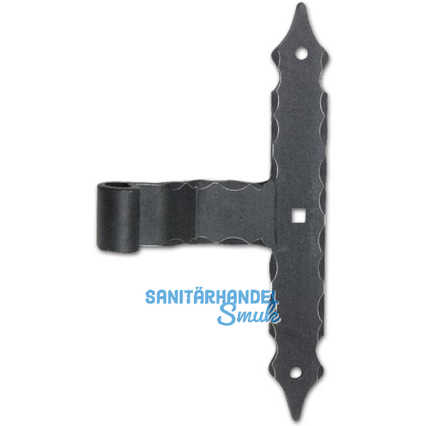 Kreuzband ohne Kegel, 300 x 40 x 6 mm, Schmiedeeisen verzinkt geschw�rzt