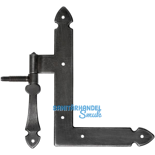 Fensterwinkelband Kufstein, Eisen schwarz verzinkt, alt geb�rstet*