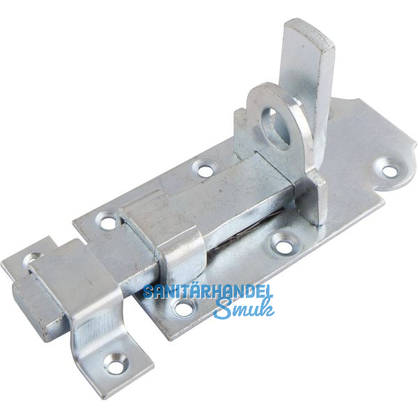 Querriegel gerade mit Schlaufe, Platte 100 x 45 mm, verzinkt