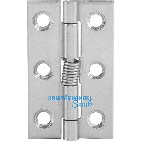 Federscharnier 50 x 30 x 1,2 mm, Edelstahl