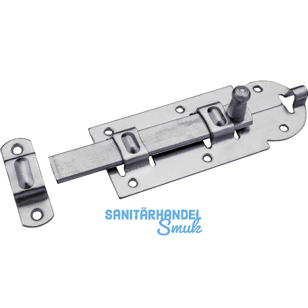 Querriegel gerade mit Schlaufe, Platte 60 x 25 mm, verzinkt