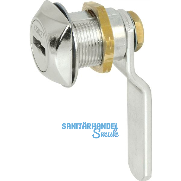 Blechmontagezylinder 19 mm verschiedensp. mit Messingschl�ssel,Messing verchromt