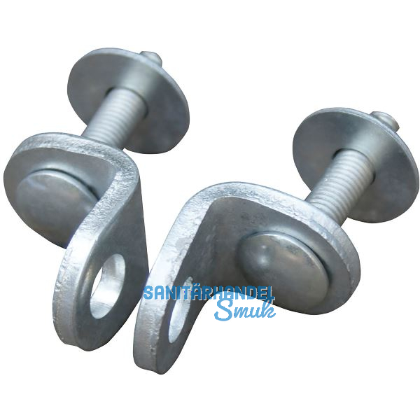 Vorhangschloss �se 2211 fest, Platte mit �se 40 x 30 x 40mm, Stahl verzinkt