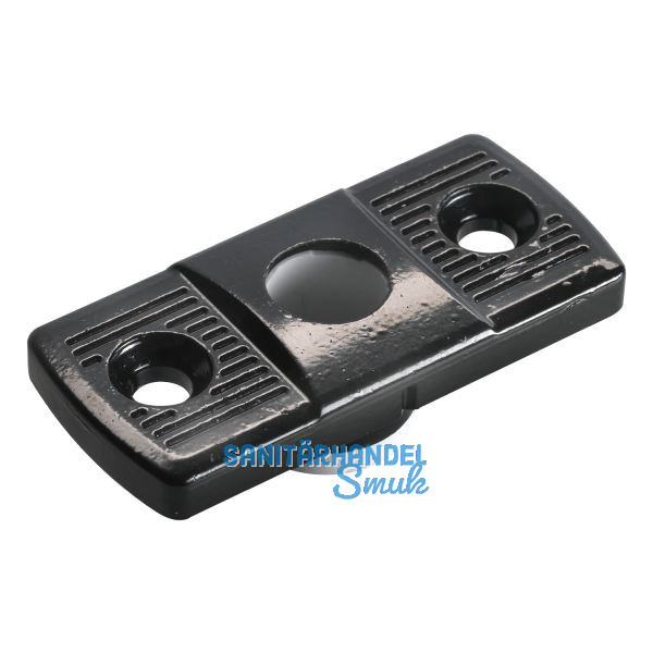 Stangenf�hrung f. Alut�ren A= 23 x 50 mm, schwarz beschichtet