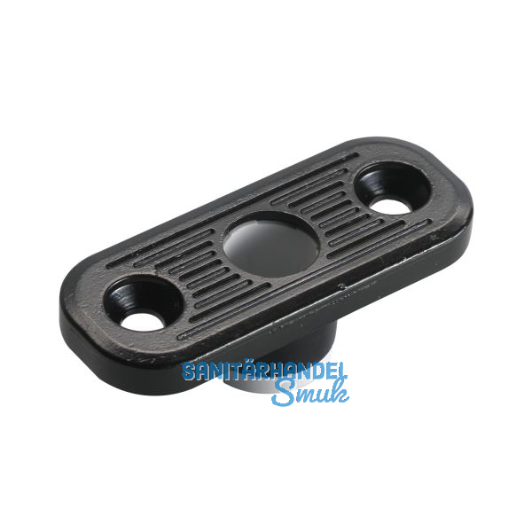 Stangenf�hrung f. Holzt�ren C= 20 x 50 mm, schwarz beschichtet