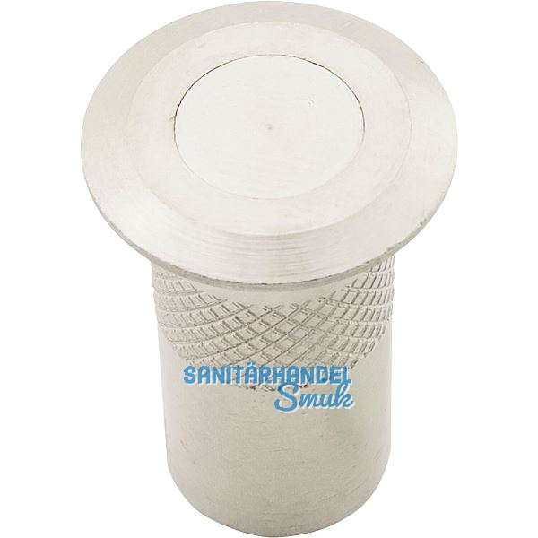 Bodenb�chse mit Verschluss, 12 mm, Messing vernickelt