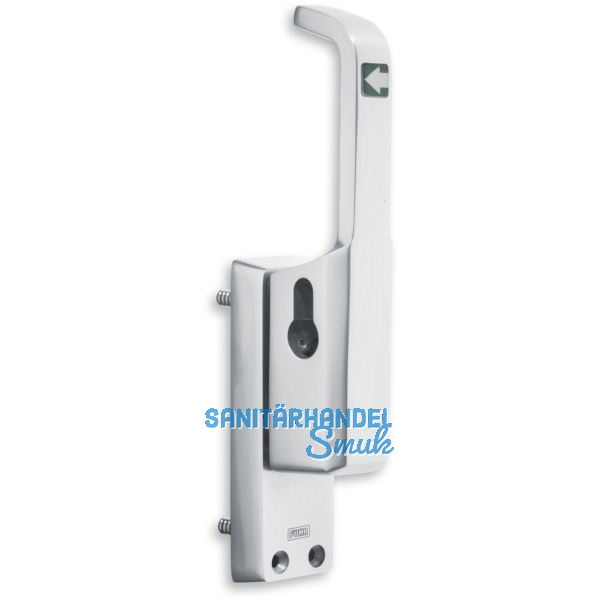 T�rtreibriegel aufliegend Pfeil, schwer sperrbar, rechts, Hub 23 mm,silber elox.