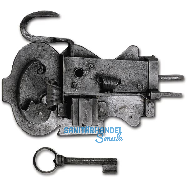 Rustikales Schlossset ULM, links, DM 120, Eisen verzinkt geschw�rzt