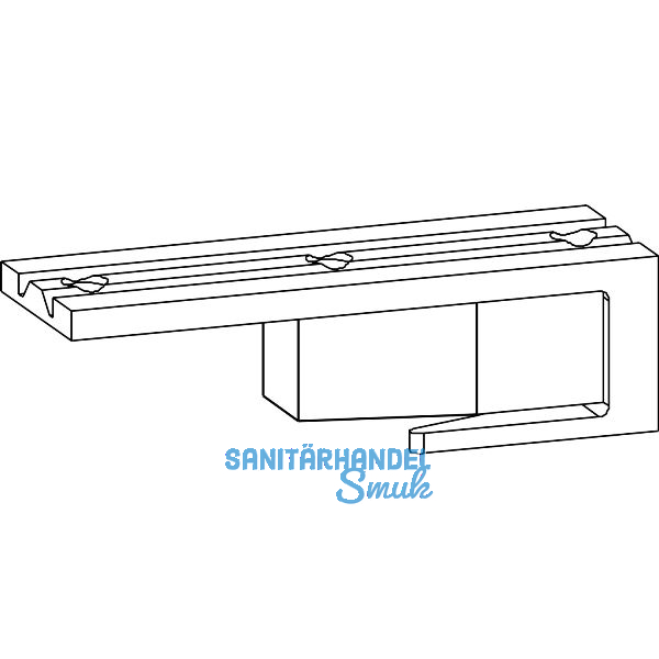 GU HS D�mpfer f�r F�hrungsschiene oben P1850 silber