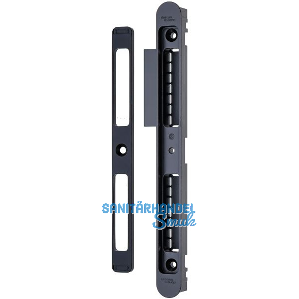 Schlie�blech verstellbar SB/VAR.ST zum Einfr�sen, rechts, Zamak schwarz matt