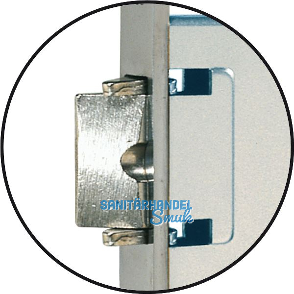 WG Einstemmschloss 440 RK, WC, links, DM 50, Stahl verzinkt silberf�rbig