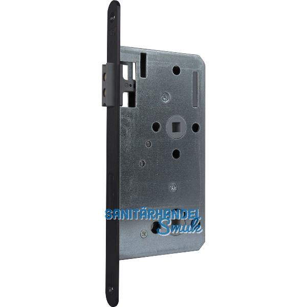 KFV Magnetfallenschloss 116 1/2, WC 78mm, Stulp rund,Edelstahl schwarz lackiert