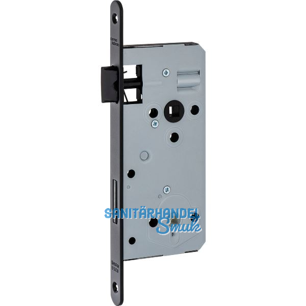 DORMAKABA Einstemmschloss ergo WC, DM 50,VK8, Edelstahl schwarz matt RAL 9005