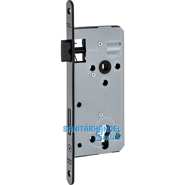 DORMAKABA Einstemmschloss ergo PZ, DM 50 mm,VK8, Edelstahl schwarz matt RAL 9005