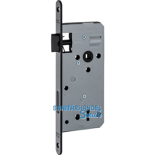 DORMAKABA Einstemmschloss ergo Keilbart,DM 50,VK8,Edelstahl schwarz matt RAL9005