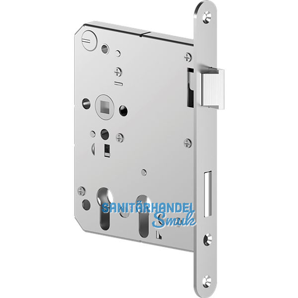 ECO Einstemmschloss GBS 180 PZW/2 PZ FH, rechts, DM 60/100, Edelstahl Stulp 24