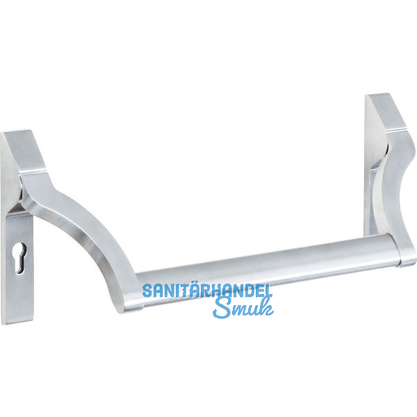 BKS Stangengriff 74000 EN 1125 Gangfl�gel PZ 72, ohne Griffrohr, silber eloxiert