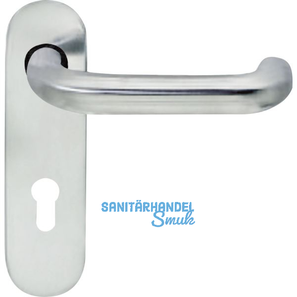 BKS Dr�ckerlochteil B 72110 mit Kurzschild PZ 72 mm, f�r au�en rund, silber