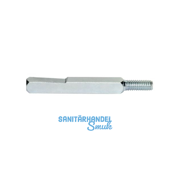 BKS Wechselstift 78410, 50 mm, VK 9 mm, Gewinde M 8, Stahl verzinkt