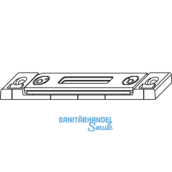 Schlie�blech f�r Haken, Stahl verzinkt silberf�rbig